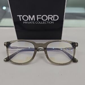 Tom Ford Gray Transparent Glasses